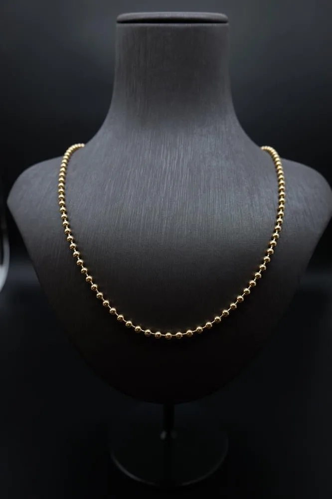 14 AYAR 59CM SIRALI BİLYE LARGE KOLYE