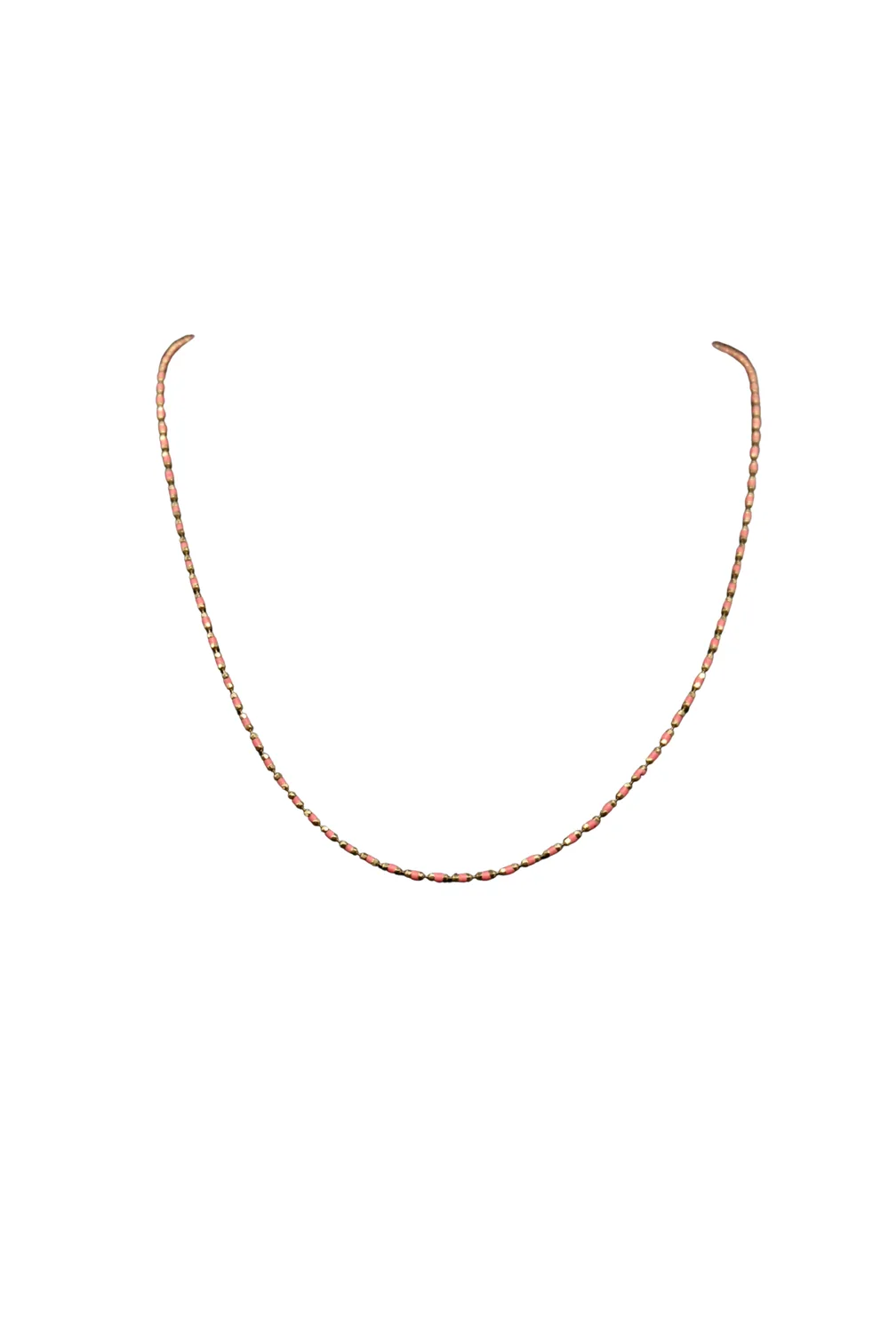 PEMBE SIRALI KOLYE